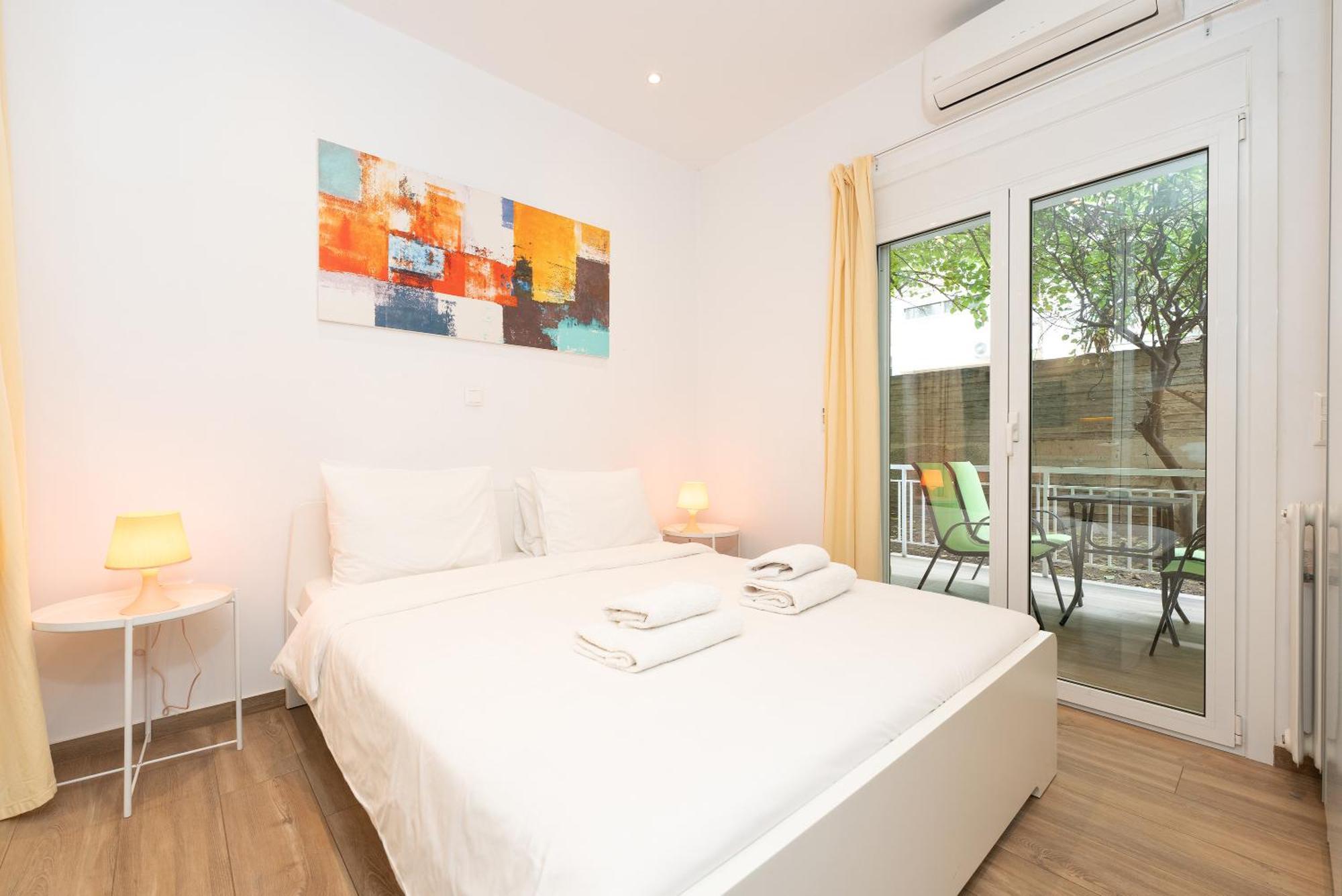 Spacious Peaceful Studio In Athene Buitenkant foto