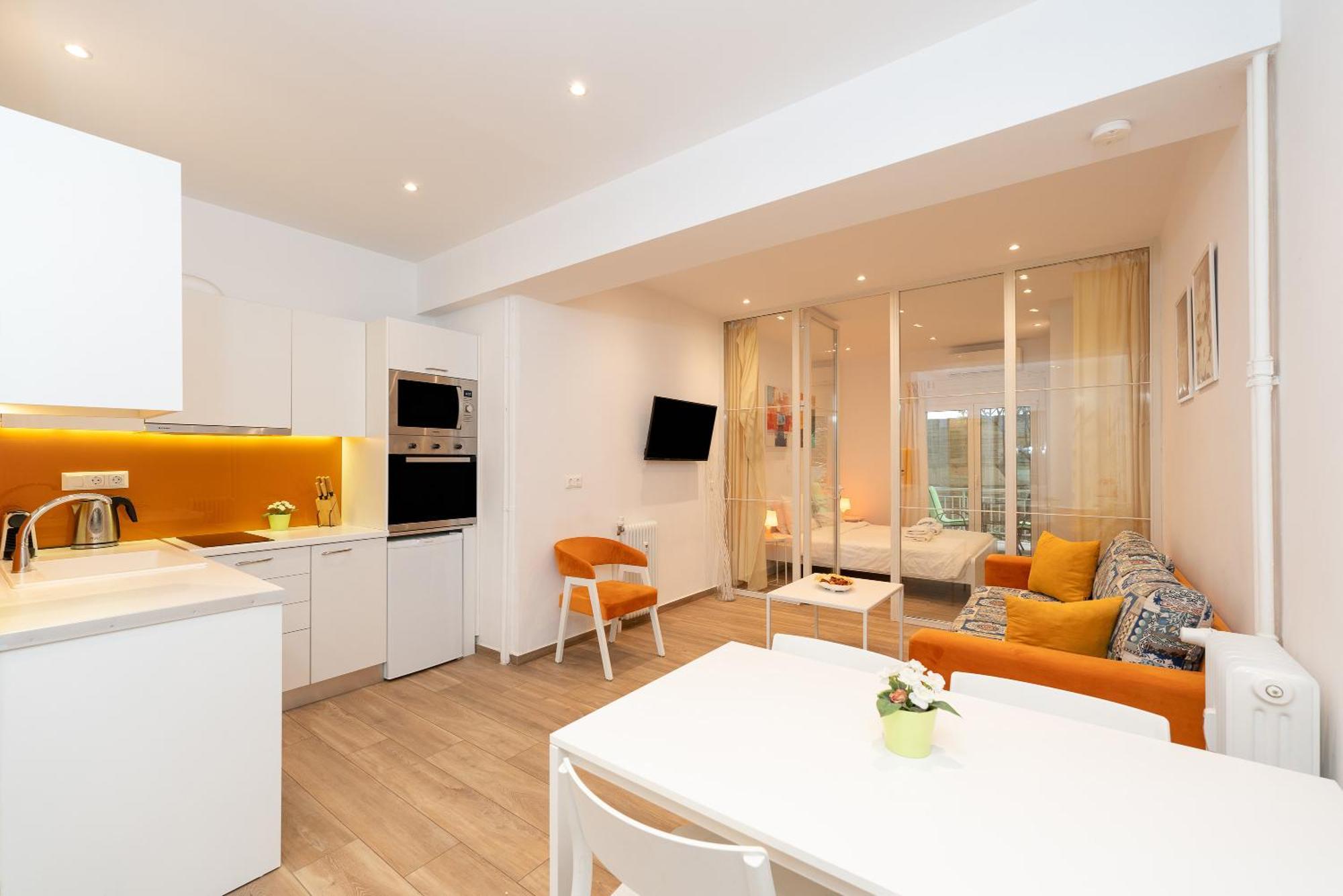 Spacious Peaceful Studio In Athene Buitenkant foto